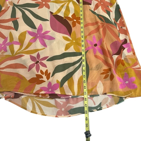 Velvet By Graham & Spencer Carol Floral Midi-Dress In Oasis Multi Size Medium - Picture 4 of 15